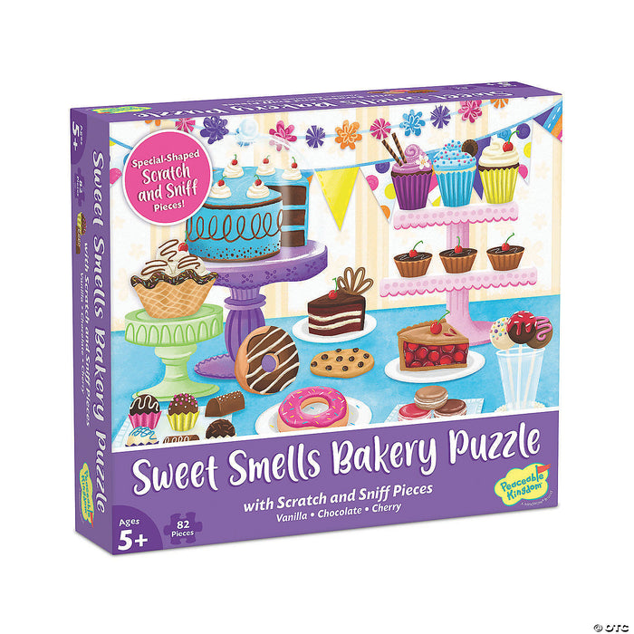 Peaceable Kingdom Scratch and Sniff Puzzle - Sweet Smells Bakery