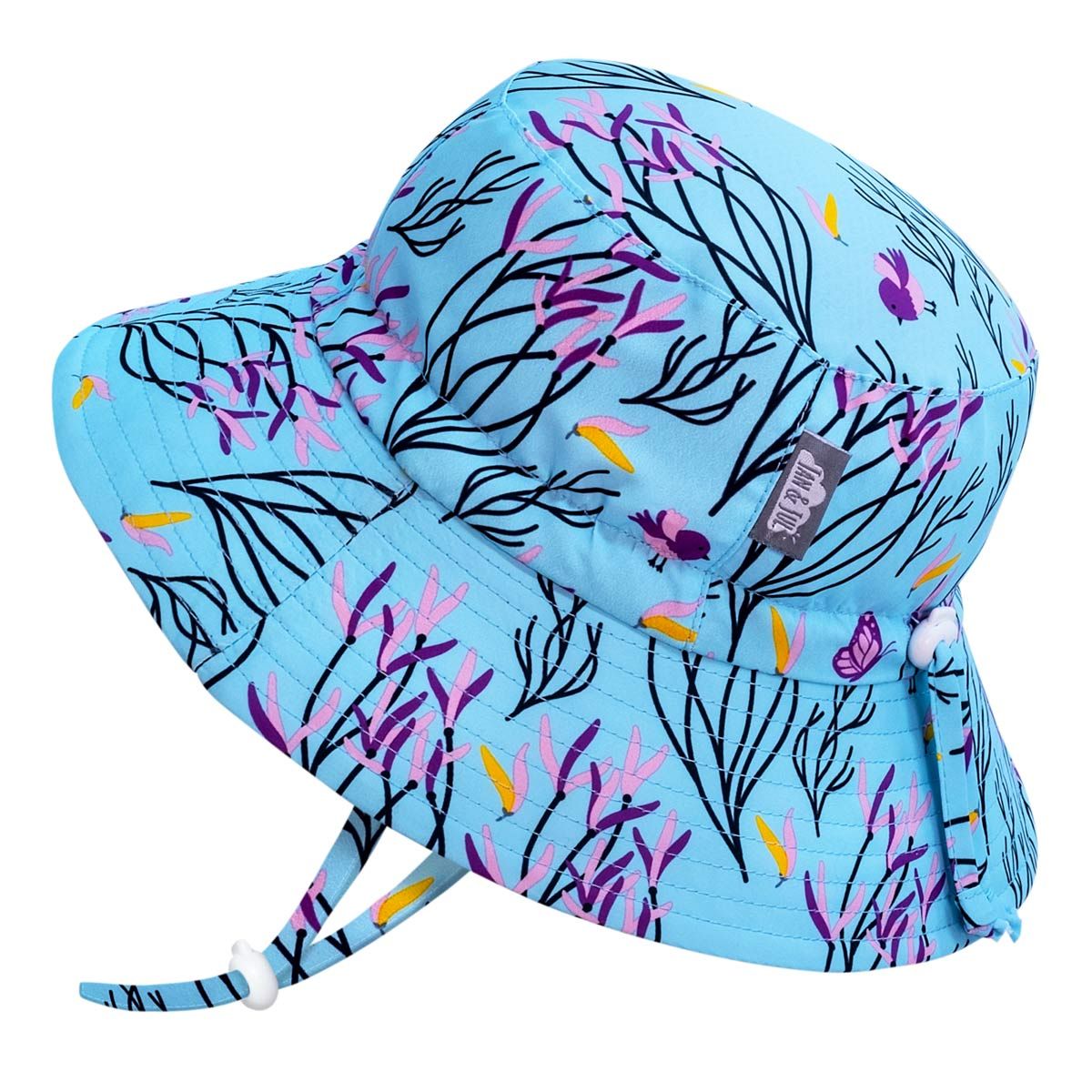 Jan & Jul Aqua Dry Bucket Hat Spring Flowers - Sz Small