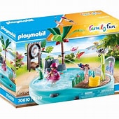 Playmobil - Family Fun - Small Pool With Water Sprayer - 70610