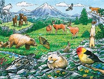Cobble Hill 35pc Tray Puzzle - Rocky Mountain Wildlife