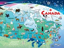 Cobble Hill 35pc Tray Puzzle - Canada Map