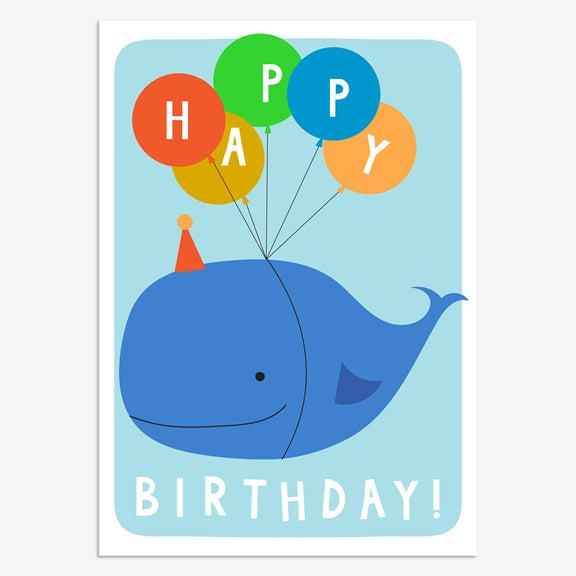 Birthday Card Birthday Whale