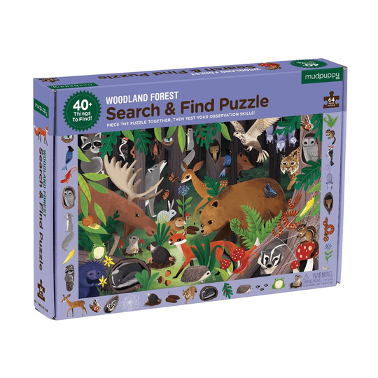 Woodland Forest Search and Find 64pc Puzzle